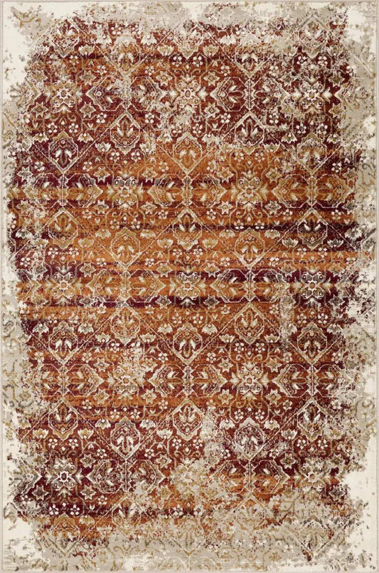 5' X 8' Rust Oriental Area Rug - Homeroots - Flyclothing LLC