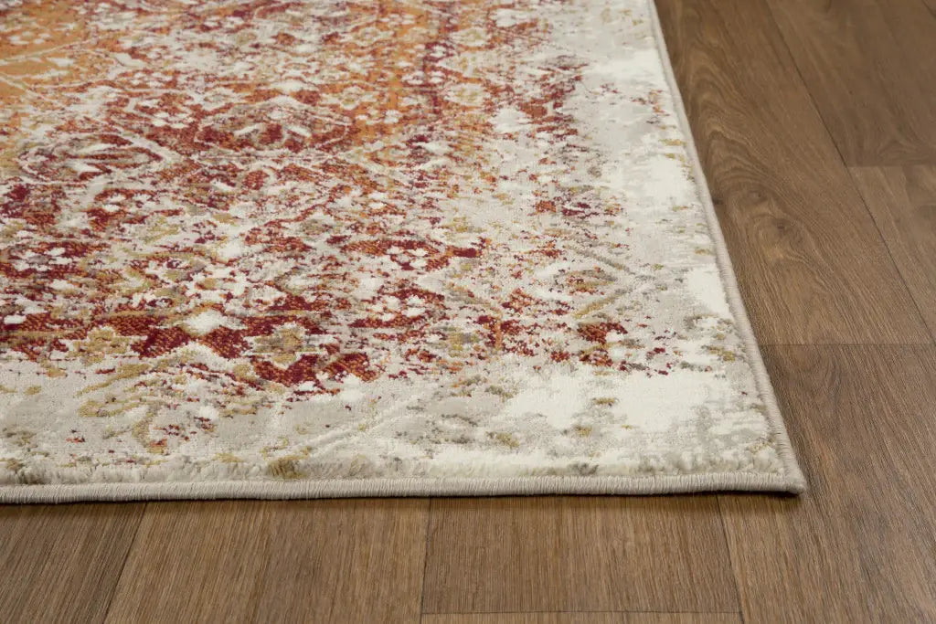 5' X 8' Rust Oriental Area Rug - Homeroots - Flyclothing LLC