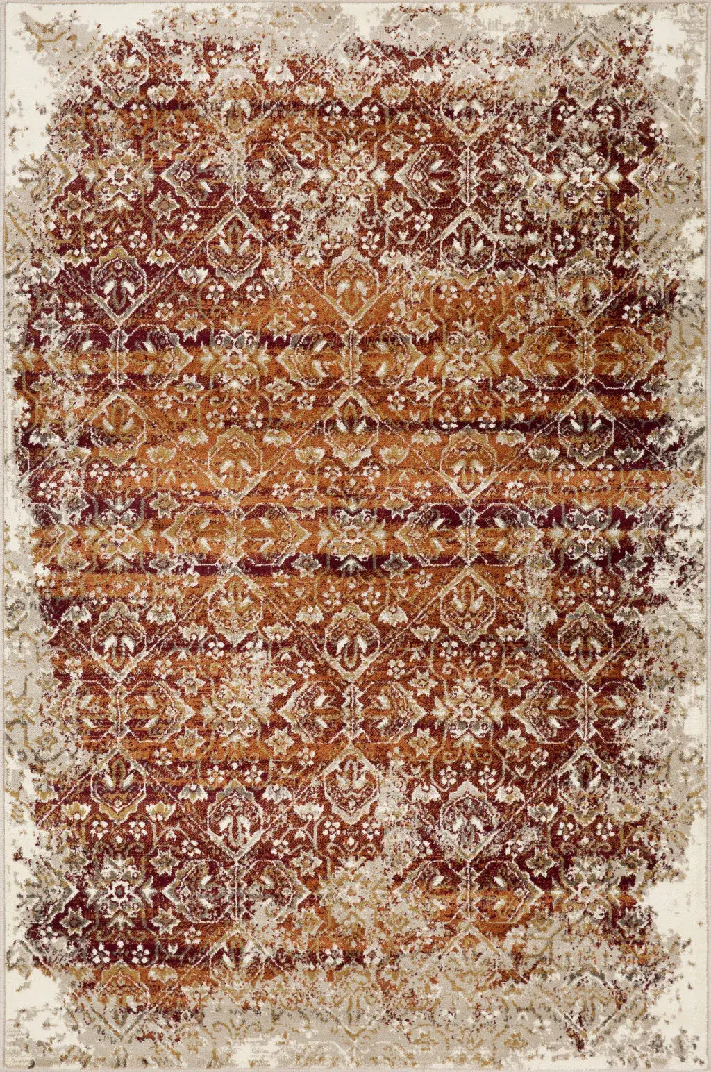 8' X 11' Rust Oriental Area Rug - Homeroots - Flyclothing LLC
