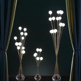 46" Antiqued Gold Eleven Light LED Metal Floor Lamp - Homeroots - Flyclothing LLC