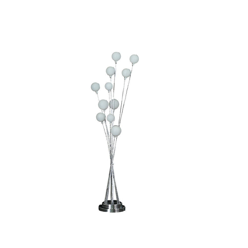 46" Chrome Multi Light LED Novelty Floor Lamp - Homeroots