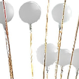 62" Golden Chrome Contemporary Multi Light LED Floor Lamp - Homeroots