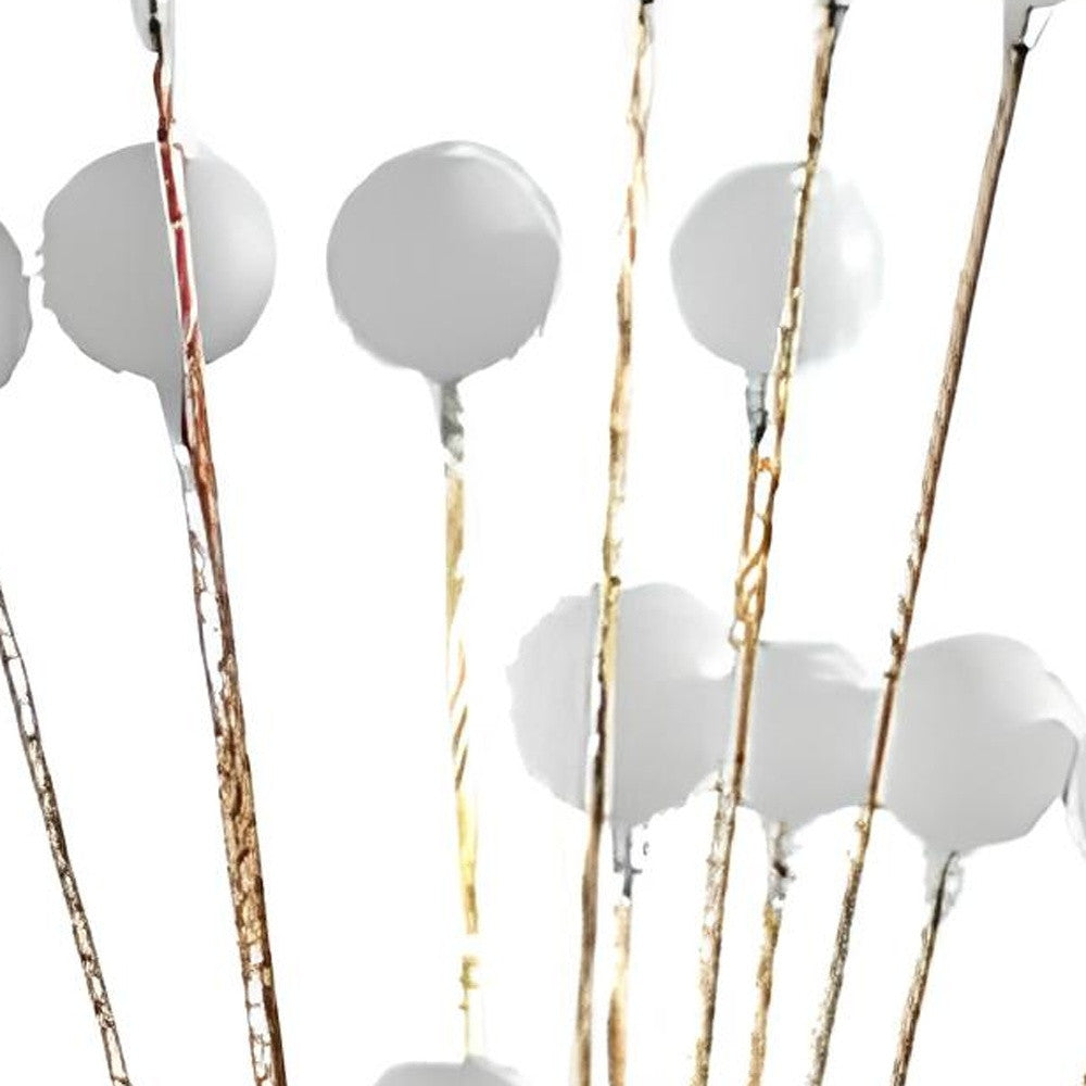 62" Golden Chrome Contemporary Multi Light LED Floor Lamp - Homeroots - Flyclothing LLC