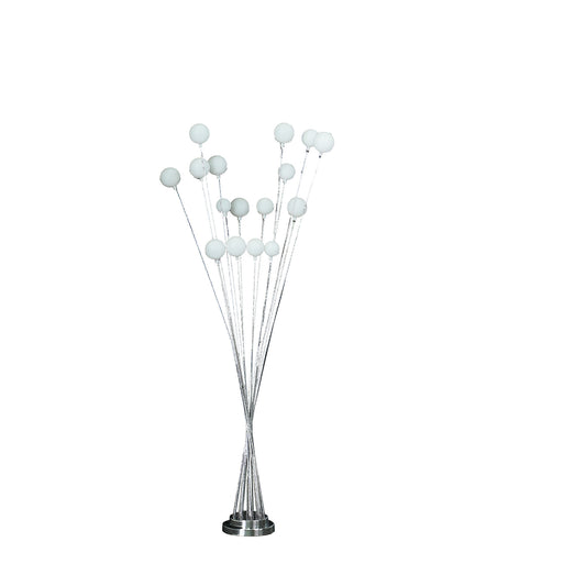 62" Chrome Multi Light LED Novelty Floor Lamp - Homeroots