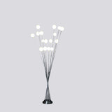 62" Chrome Multi Light LED Novelty Floor Lamp - Homeroots