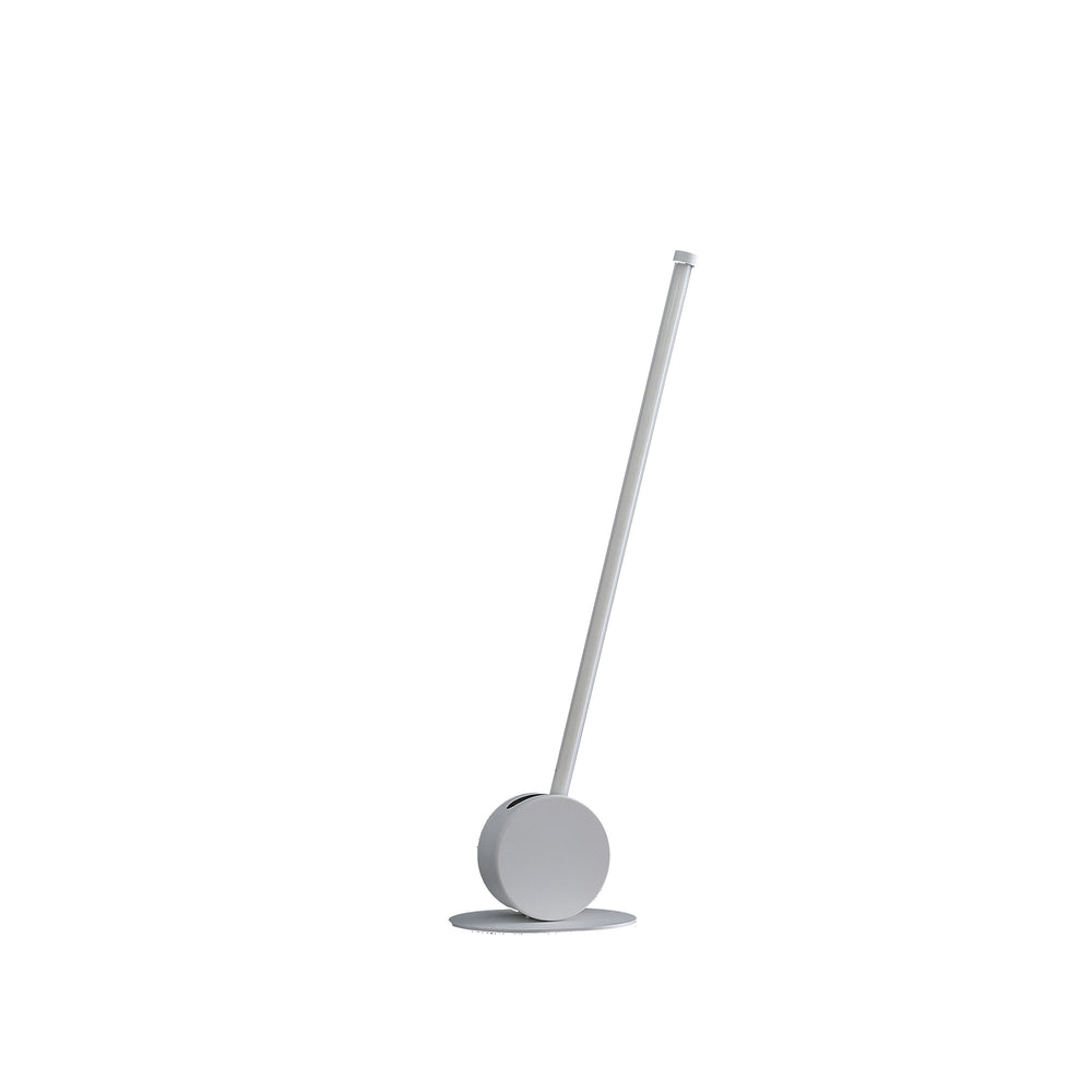 23" White Metal Leaning Stick LED Table Lamp - Homeroots