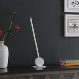 23" White Metal Leaning Stick LED Table Lamp - Homeroots
