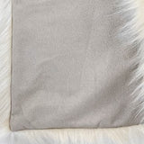 60" x 86" Royal White Long Hair Faux Fur Throw - Homeroots