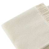 Soft Creamy White Links Pattern Throw Blanket - Homeroots - Flyclothing LLC
