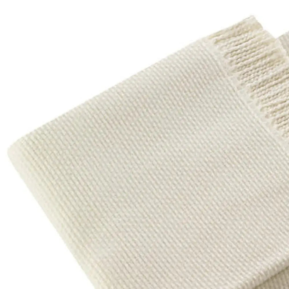Soft Creamy White Links Pattern Throw Blanket - Homeroots - Flyclothing LLC