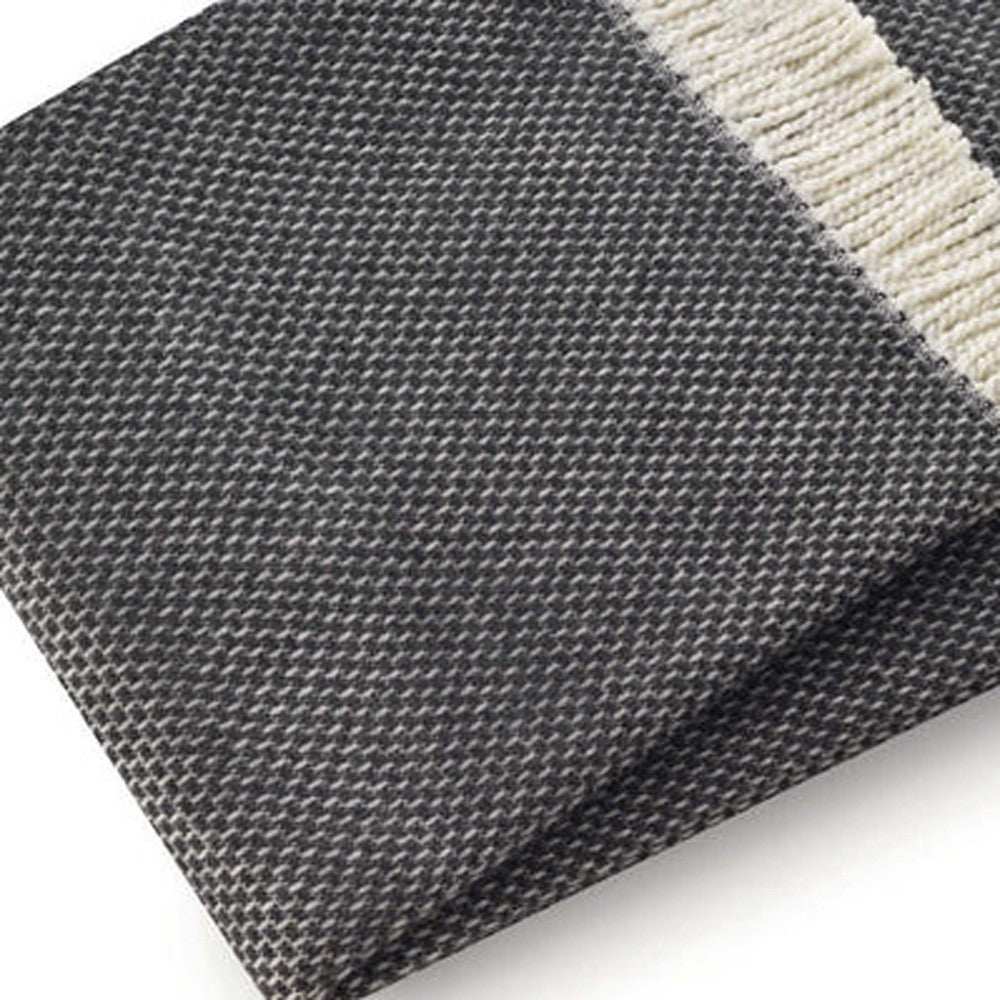 Soft Dark Gray Links Pattern Throw Blanket - Homeroots - Flyclothing LLC