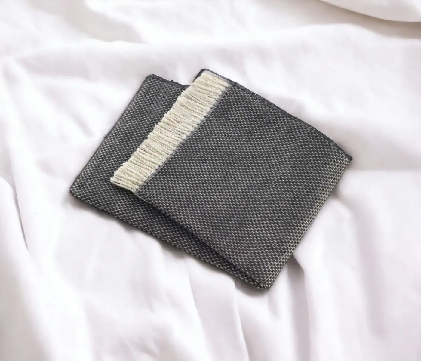 Soft Dark Gray Links Pattern Throw Blanket - Homeroots - Flyclothing LLC