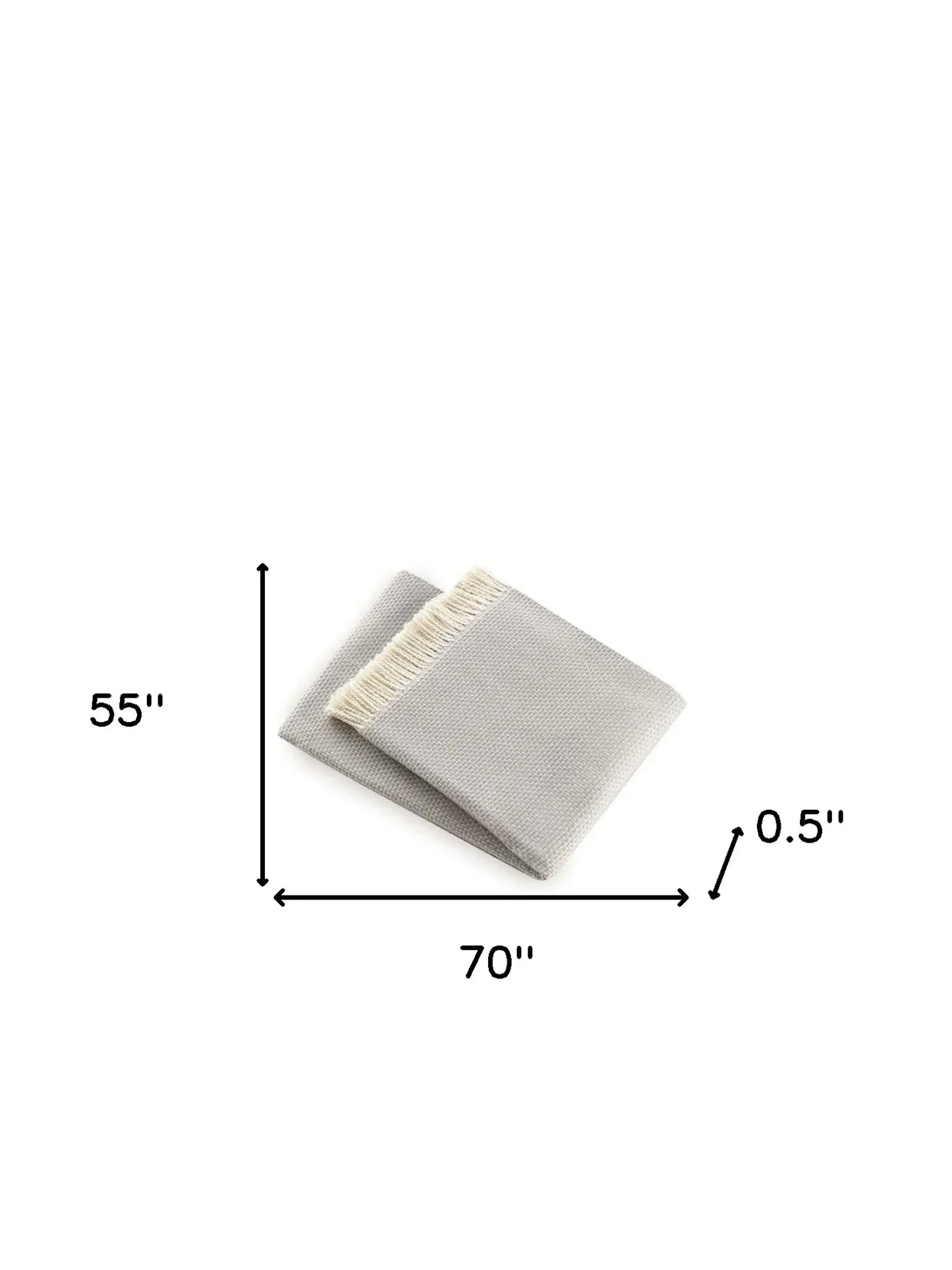Soft Light Gray Links Pattern Throw Blanket - Homeroots - Flyclothing LLC
