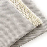 Soft Light Gray Links Pattern Throw Blanket - Homeroots - Flyclothing LLC