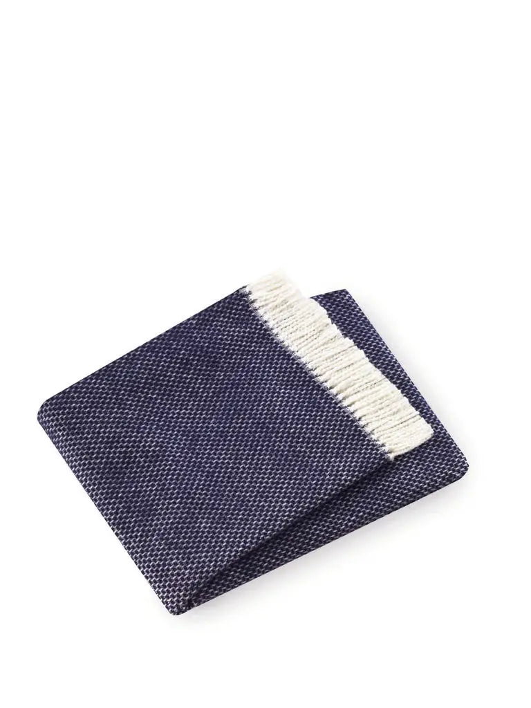 Soft Navy Blue Links Pattern Throw Blanket - Homeroots - Flyclothing LLC