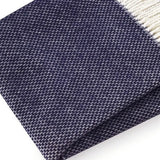 Soft Navy Blue Links Pattern Throw Blanket - Homeroots - Flyclothing LLC