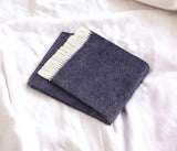 Soft Navy Blue Links Pattern Throw Blanket - Homeroots - Flyclothing LLC
