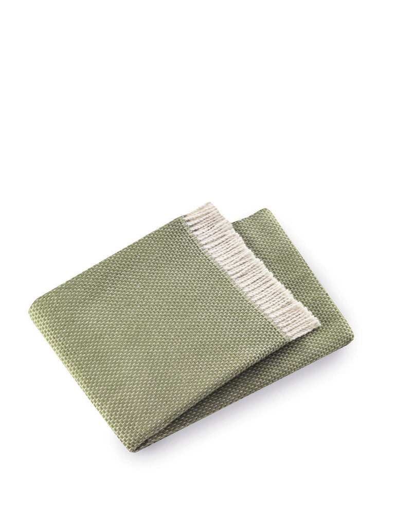 Soft Olive Green Links Pattern Throw Blanket - Homeroots - Flyclothing LLC