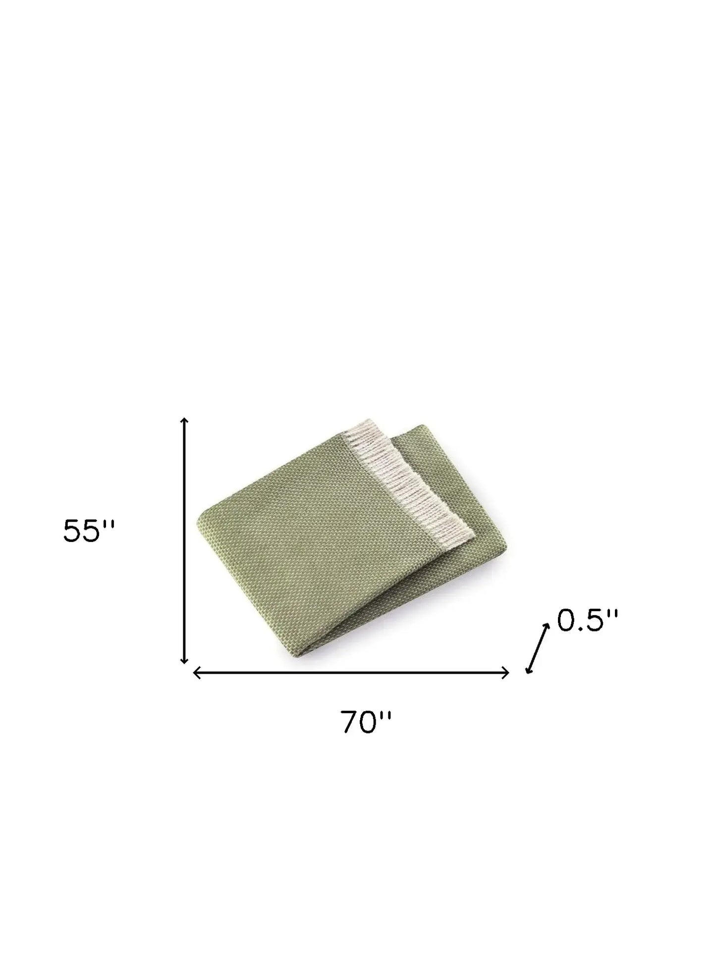 Soft Olive Green Links Pattern Throw Blanket - Homeroots - Flyclothing LLC