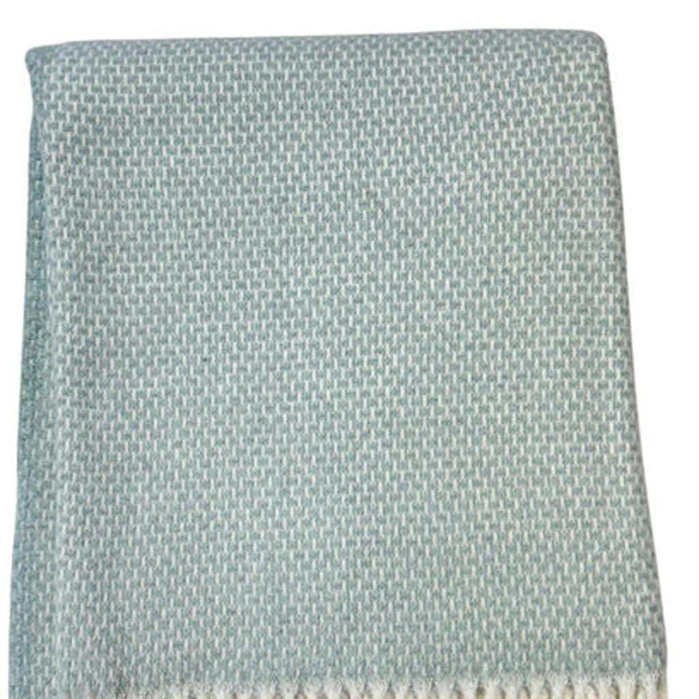 Soft Sky Blue Links Pattern Throw Blanket - Homeroots - Flyclothing LLC