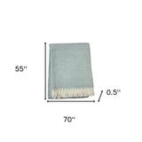 Soft Sky Blue Links Pattern Throw Blanket - Homeroots - Flyclothing LLC