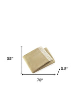Soft Yellow Stone Links Pattern Throw Blanket - Homeroots - Flyclothing LLC