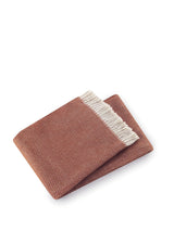 70" X 55" Terra Cotta Woven Cotton Plush Throw Blanket - Homeroots - Flyclothing LLC