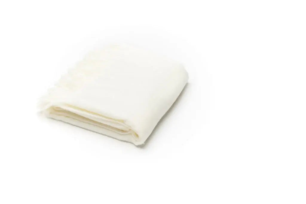 Creamy Milk Soft Acrylic Herringbone Throw Blanket - Homeroots - Flyclothing LLC