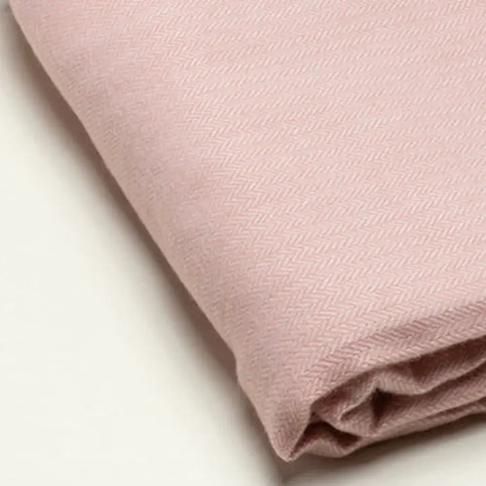 Pastel Pink Soft Acrylic Herringbone Throw Blanket - Homeroots - Flyclothing LLC