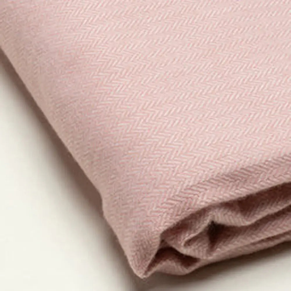 Pastel Pink Soft Acrylic Herringbone Throw Blanket - Homeroots - Flyclothing LLC