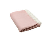 Pastel Pink Soft Acrylic Herringbone Throw Blanket - Homeroots - Flyclothing LLC