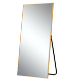 71" Gold Metal Framed Standing Mirror