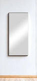 71" Black Metal Framed Leaning or Hanging Full Length Mirror - Homeroots