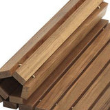 Designer Roll Up Genuine Teak 2' x 3' Mat - Homeroots