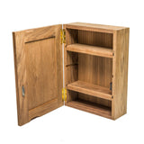 Traditional Solid Teak Hanging Mirrored Medicine Cabinet - Homeroots - Flyclothing LLC