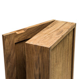 Traditional Solid Teak Hanging Mirrored Medicine Cabinet - Homeroots - Flyclothing LLC