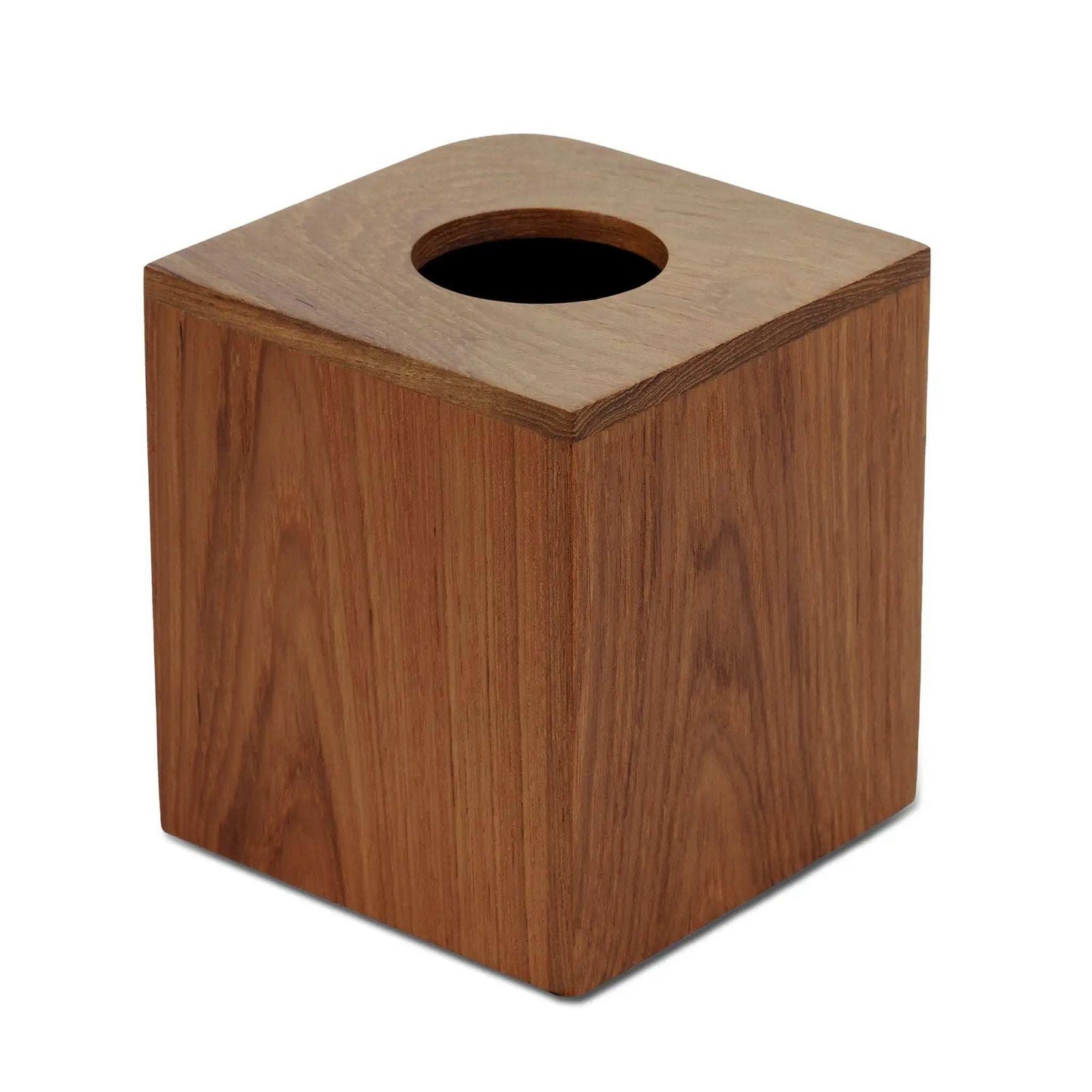 Designer Genuine Teak Tissue Box Cover - Homeroots - Flyclothing LLC