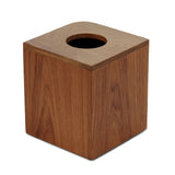 Designer Genuine Teak Tissue Box Cover - Homeroots