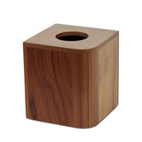 Designer Genuine Teak Tissue Box Cover - Homeroots