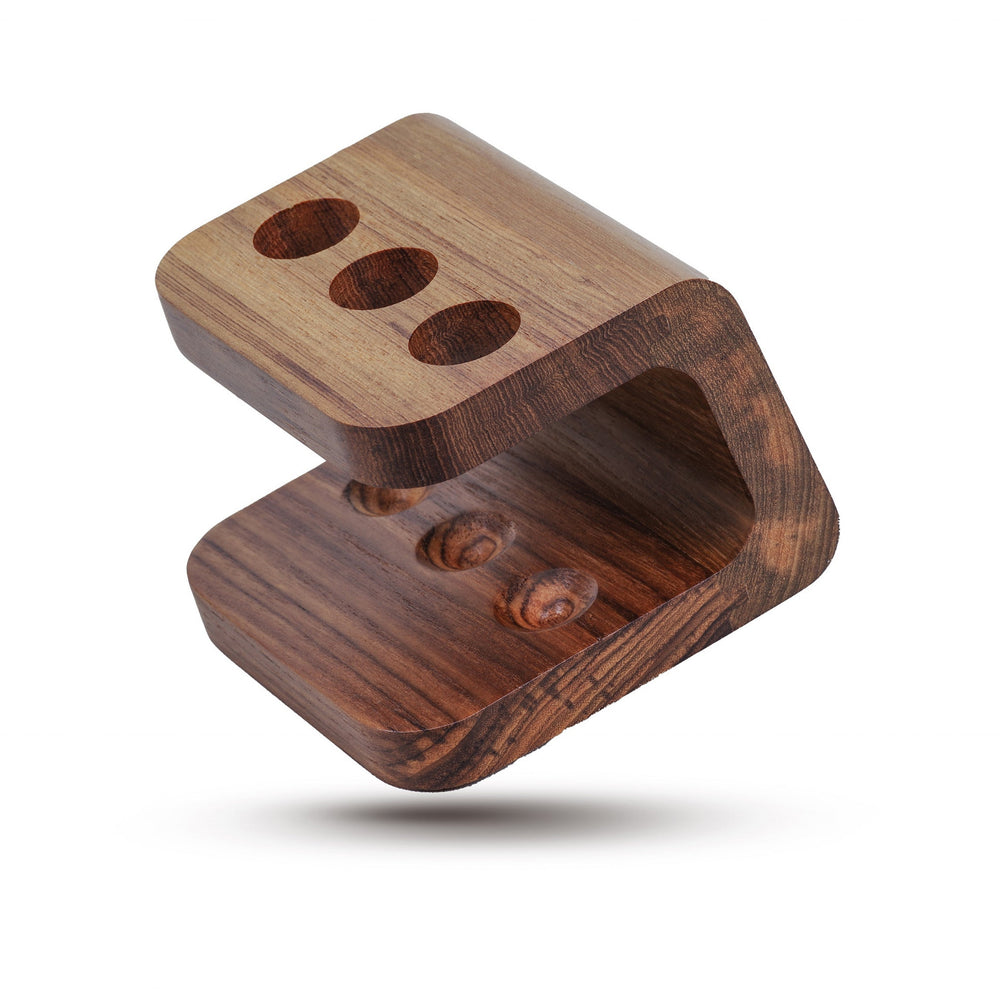 Designer Genuine Teak Toothbrush Holder - Homeroots