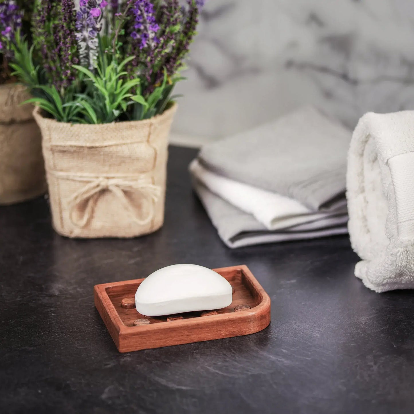 Designer Genuine Teak Soap Dish - Homeroots - Flyclothing LLC