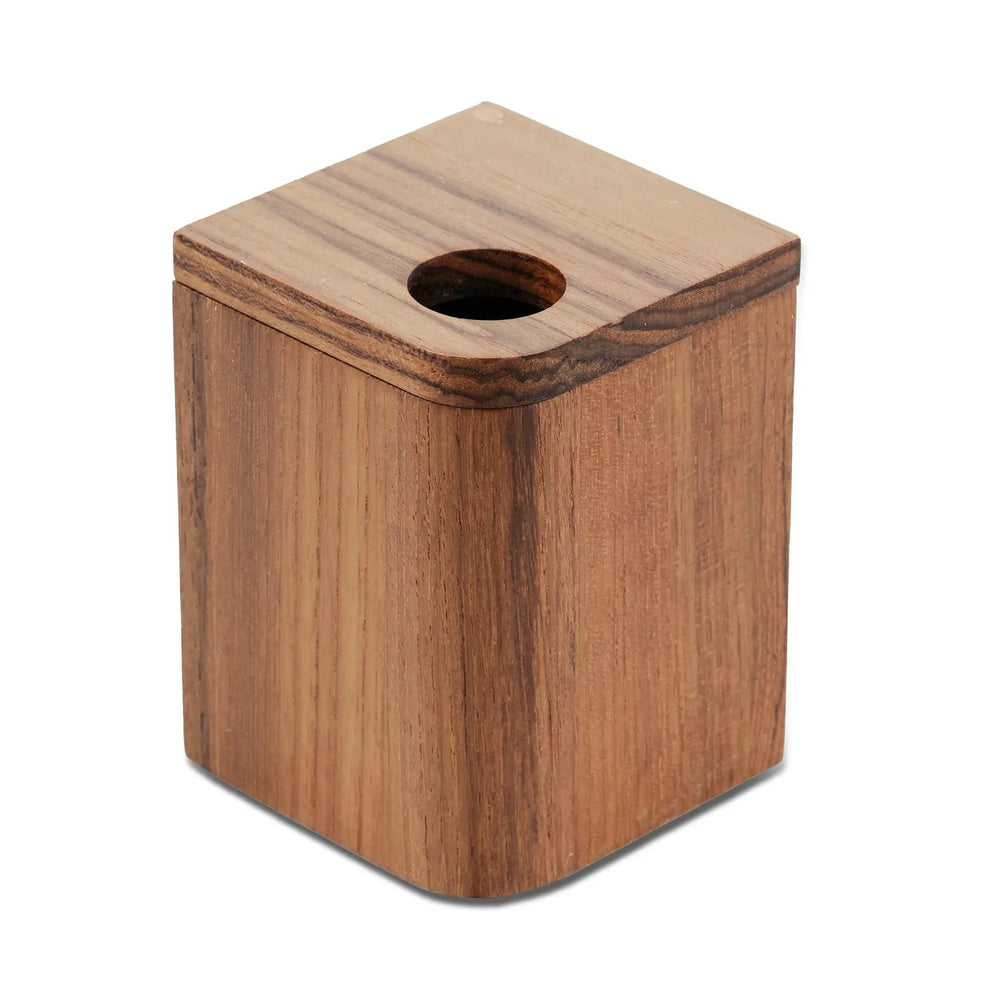 Designer Genuine Teak Cotton Box - Homeroots