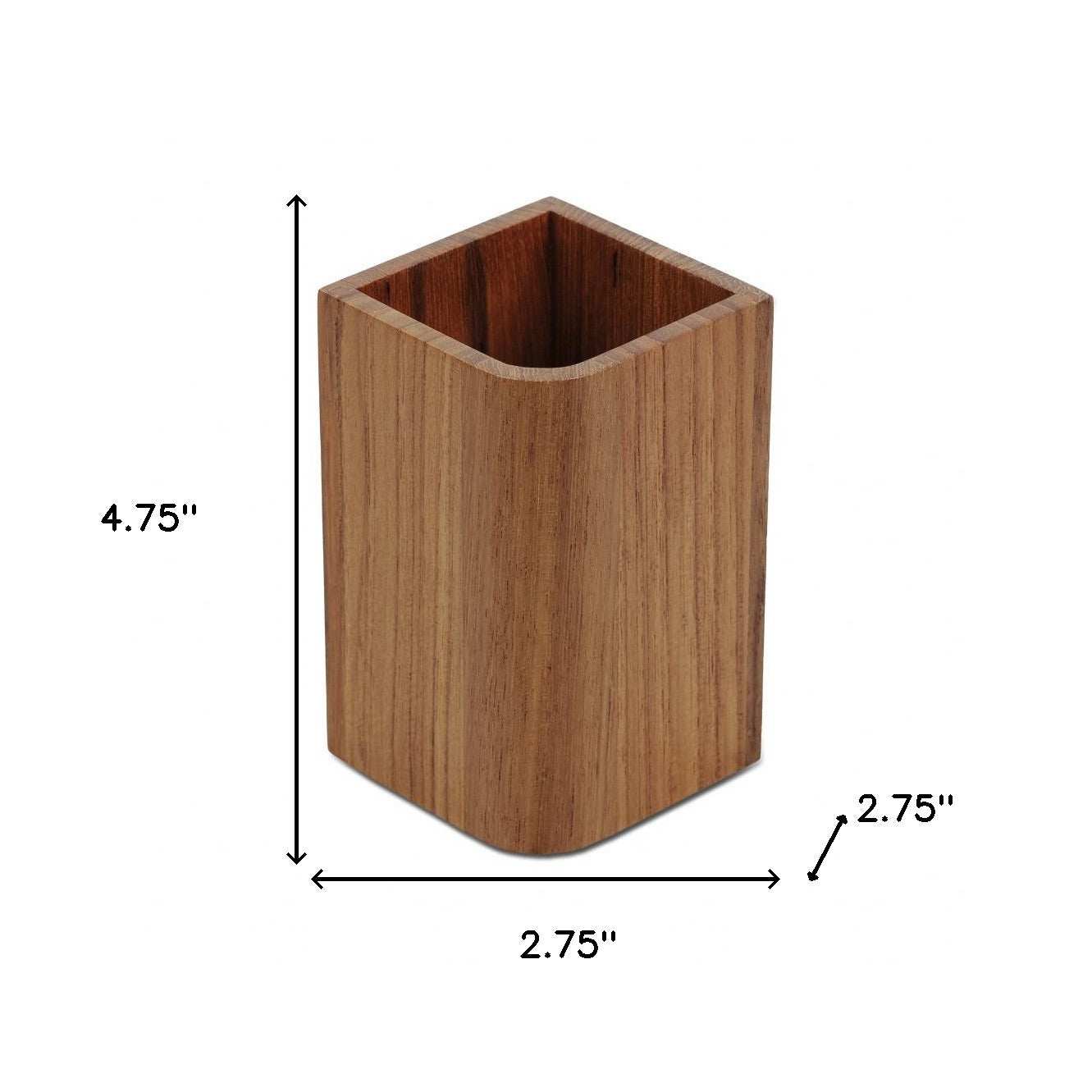 Designer Genuine Teak Tumbler - Homeroots - Flyclothing LLC