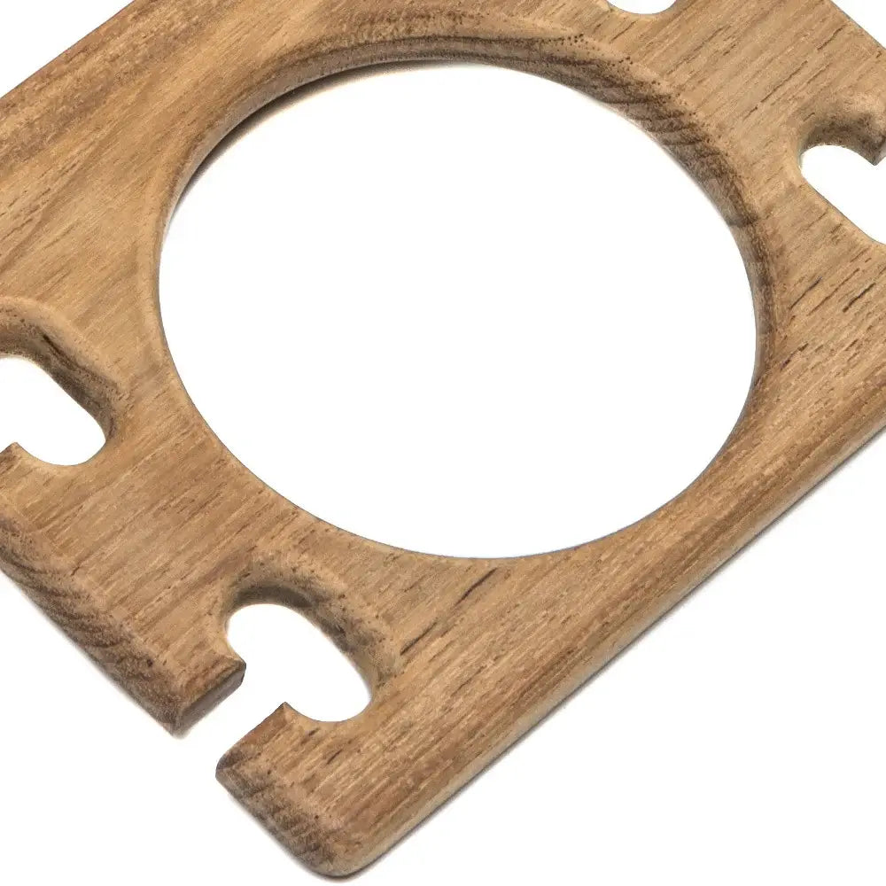 Traditional Solid Teak Wall Mount Cup and Toothbrush Holder - Homeroots - Flyclothing LLC