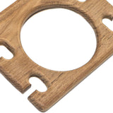 Traditional Solid Teak Wall Mount Cup and Toothbrush Holder - Homeroots - Flyclothing LLC