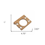 Traditional Solid Teak Wall Mount Cup and Toothbrush Holder - Homeroots - Flyclothing LLC