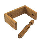 Traditional Solid Teak Wall Mount Toilet Paper Holder - Homeroots - Flyclothing LLC