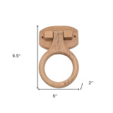 Traditional Solid Teak Heavy Duty Towel Ring - Homeroots - Flyclothing LLC