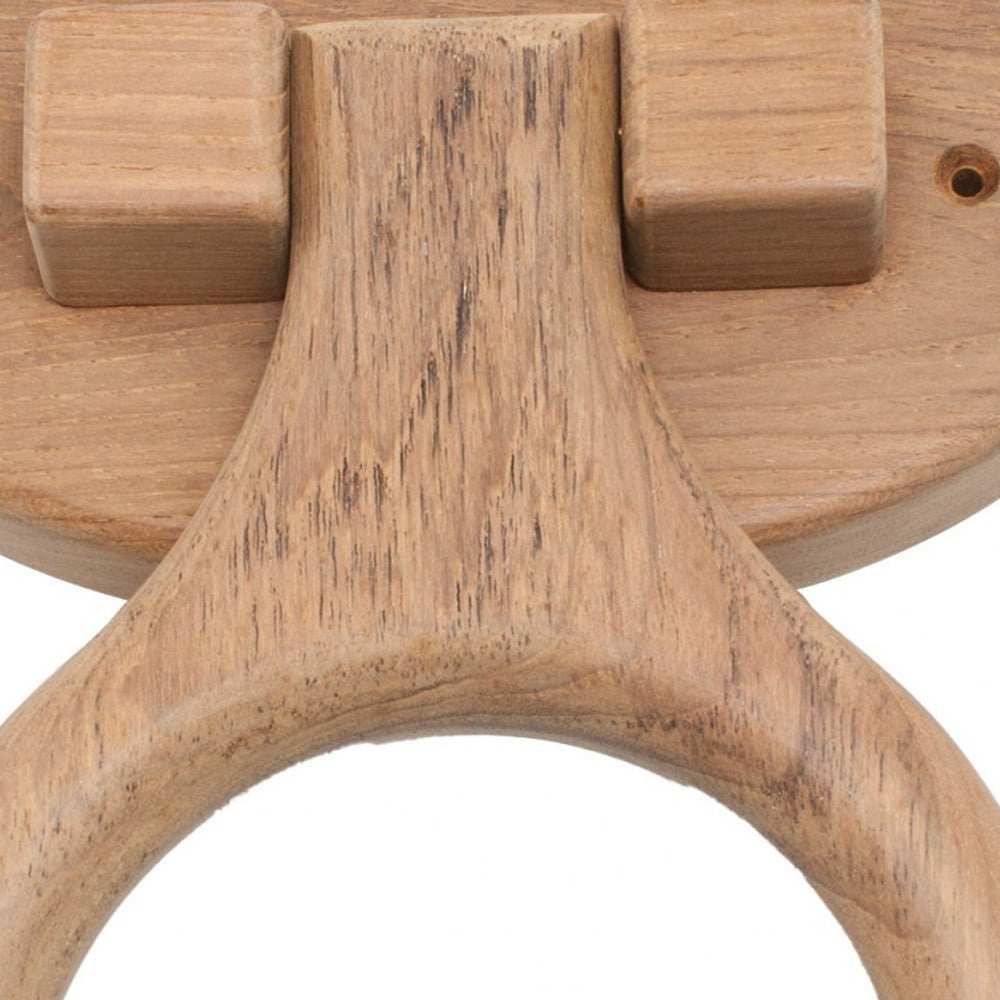 Traditional Solid Teak Heavy Duty Towel Ring - Homeroots - Flyclothing LLC