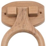 Traditional Solid Teak Heavy Duty Towel Ring - Homeroots - Flyclothing LLC